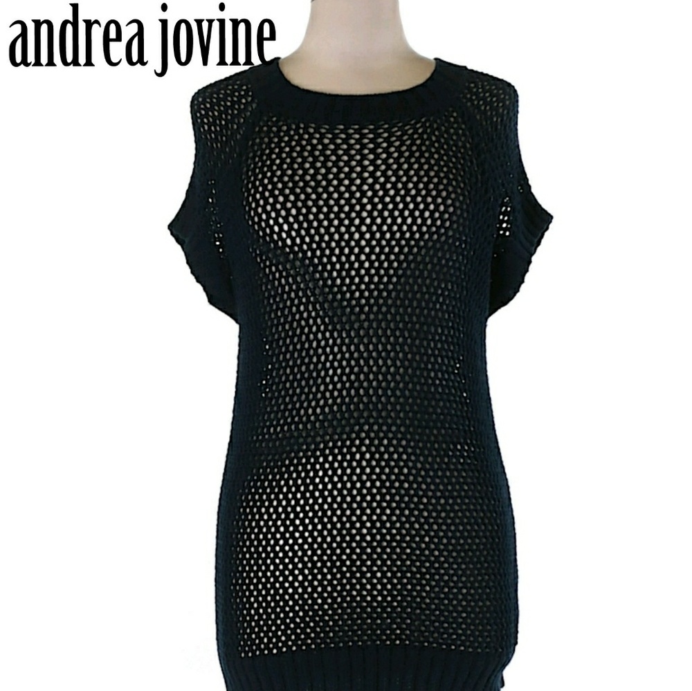 Andrea Jovine • Open Knit Top • Medium • Cotton